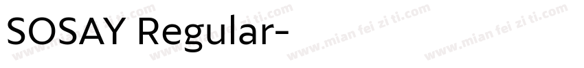 SOSAY Regular字体转换